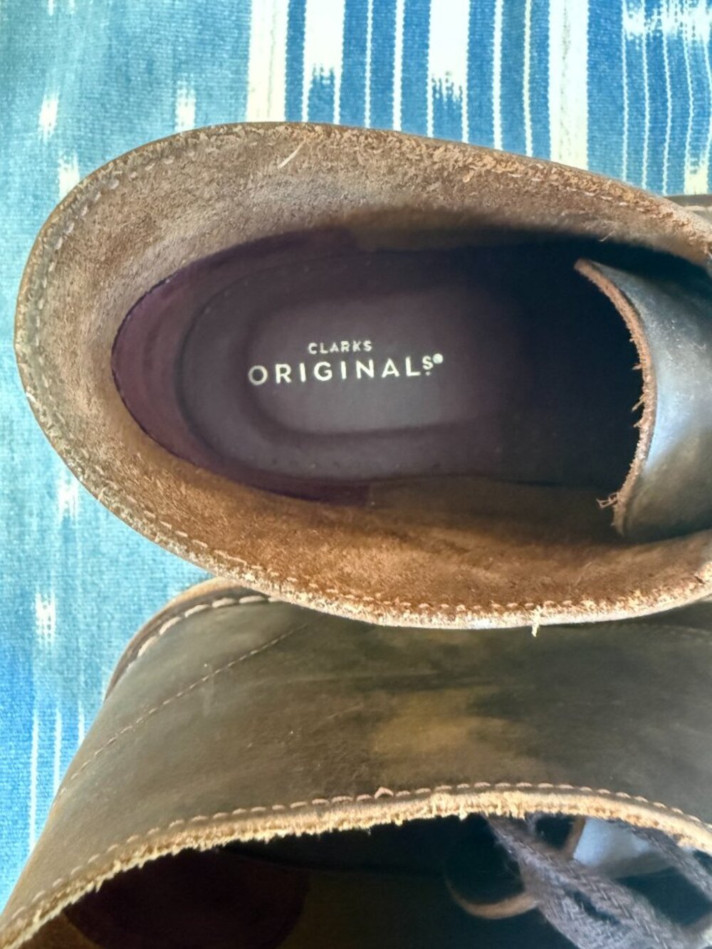 Clarks Desert Boots Brown Leather 9 M - Picture 4 of 10
